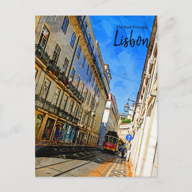 La verdadera tarjeta de viaje Portugal-Lisboa (Anverso)