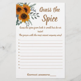 La verde del girasol adivina la carta de juego de