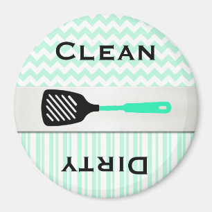 La verde menta elegante modela el imán del