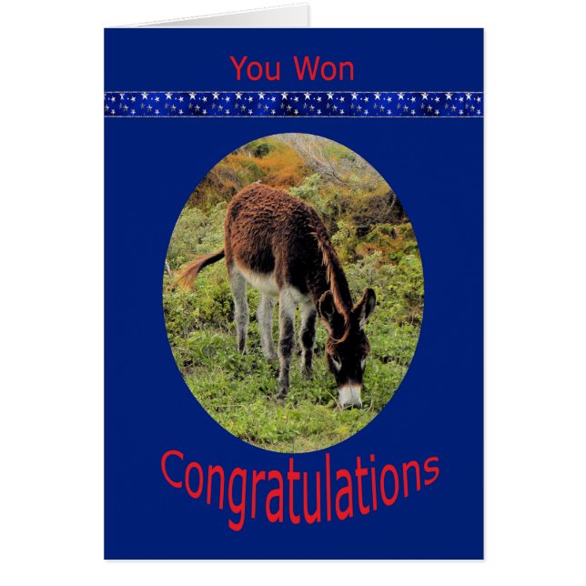 La victoria electoral felicita a Donkey (Frente)