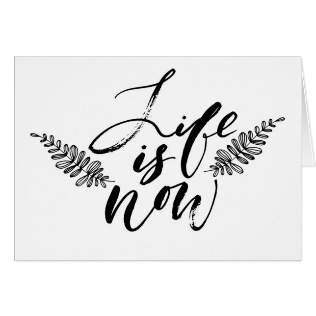 La vida ahora está (Anverso (Horizontal))