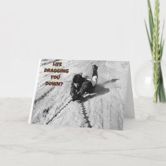 La vida arrastrando la tarjeta hacia abajo