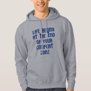 La vida comienza en el final de su sudadera con