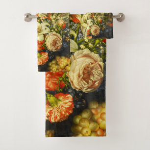 La vida con flores y fruta
