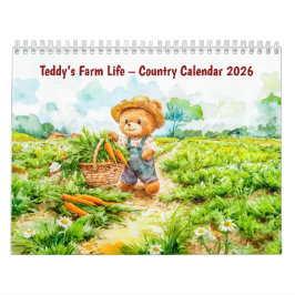 La vida de granja de Teddy – Calendario Rural 2026