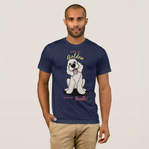 La vida de KiniArt es una camiseta de DOODLE dorad