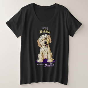 La vida de KiniArt es una camiseta de DOODLE dorad