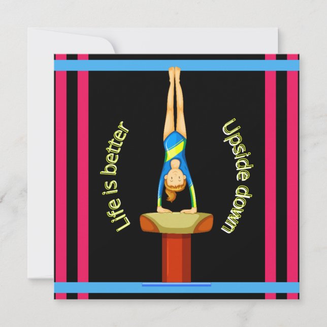 La vida de la bóveda de gimnasia es mejor al revés (Anverso)