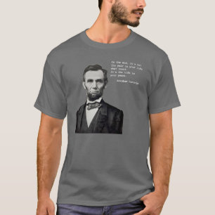 La vida de Lincoln en oscuridad de la camiseta de