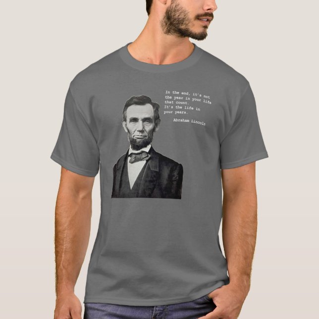La vida de Lincoln en oscuridad de la camiseta de (Anverso)