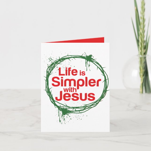 La vida de Navidad es más simple con Jesús (Anverso)