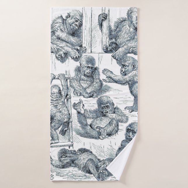 La vida de un gorila joven (Toalla de baño)