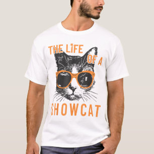 La vida de una camiseta graciosa de un gato enamor