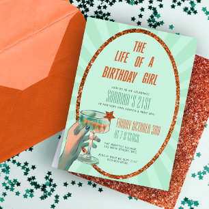 La vida de una invitación de Chica de cumpleaños