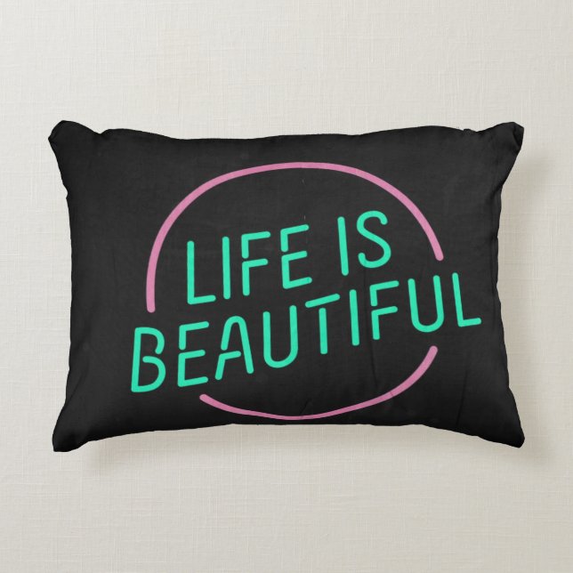 la vida del 🔠 es la almohada hermosa 16" del (Anverso)