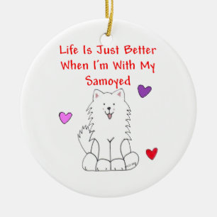 La vida del samoyedo es apenas un mejor ornamento