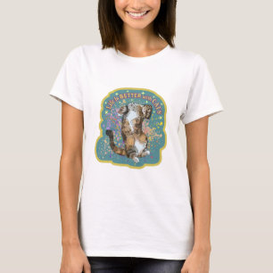 La vida en camiseta de diseño de gato es perfecta