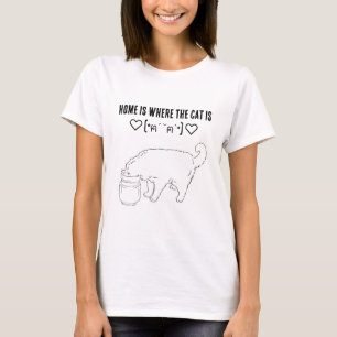 La vida en camiseta de diseño de gato es perfecta 
