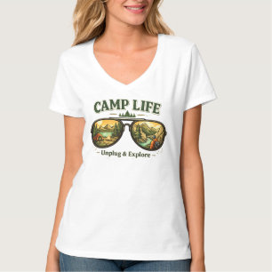 La vida en el campamento se siente bien – camiseta