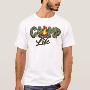 La vida en el campamento se siente bien - camiseta