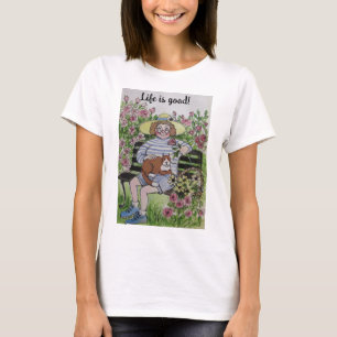 La vida es buena/ camiseta femenina