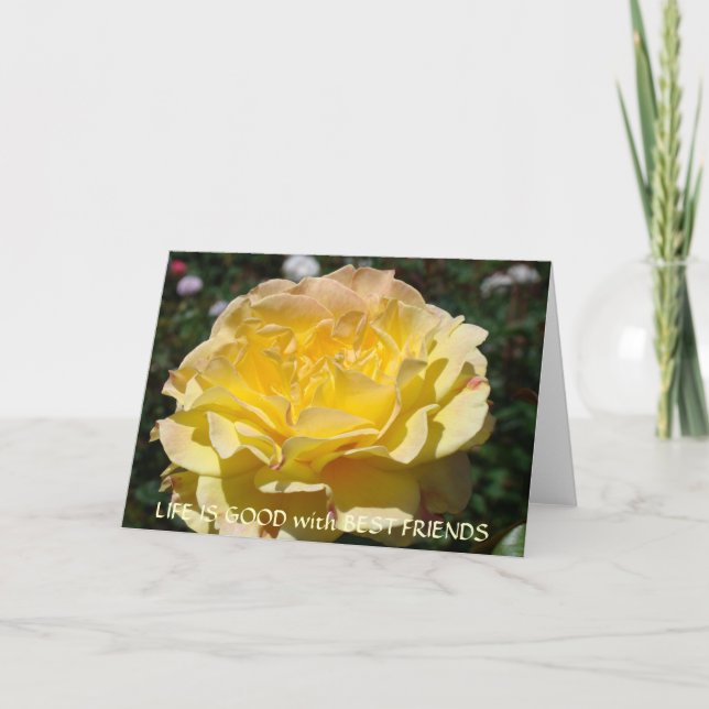 LA VIDA ES BUENA CON LAS MEJORES Tarjetas de felic (Anverso)