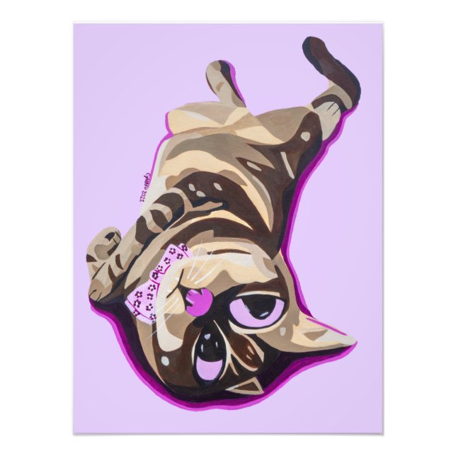 La vida es buena foto impresa (Frente)