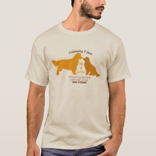 La vida es camiseta del octavo aniversario de oro