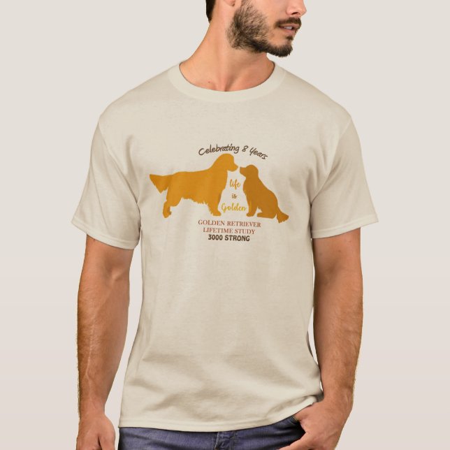 La vida es camiseta del octavo aniversario de oro (Anverso)
