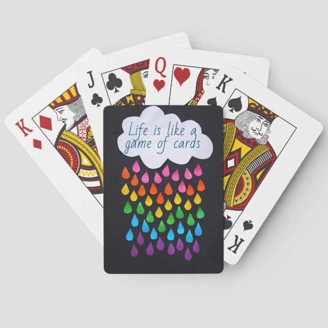 La vida es como un juego de cartas comillas gracio (Reverso)