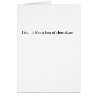 La vida… es como una caja de chocolates