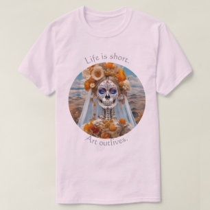 La vida es corta Camiseta Art outlives 01
