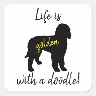 La Vida Es Dorada Con Pegatinas De Doodle