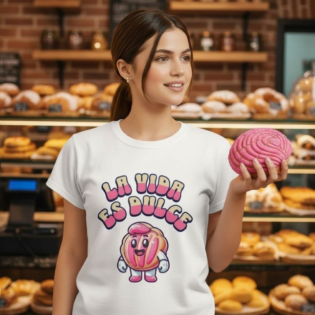 La Vida es Dulce Concha Pan Dulce Camiseta Dulce (La Vida es Dulce Concha Pan Dulce Sweet Shirt.)