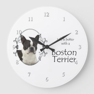 La vida es el mejor reloj de Boston Terrier
