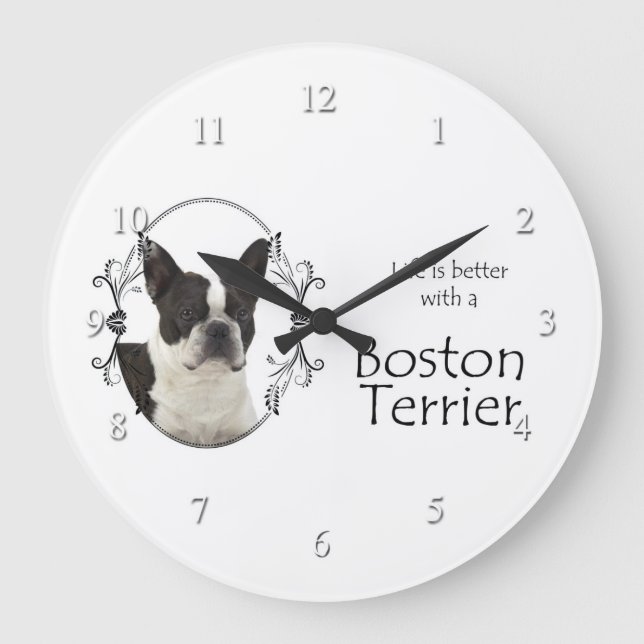 La vida es el mejor reloj de Boston Terrier (Anverso)