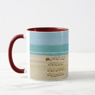 La vida es genial en la playa, tazas de playa