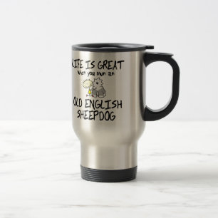 La vida es gran taza inglesa vieja del viaje del
