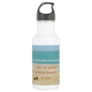 La vida es grandes botellas de agua de las gafas