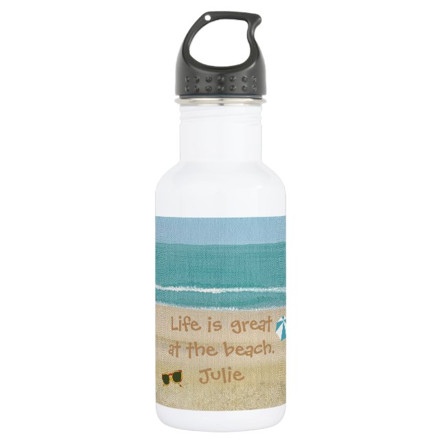 La vida es grandes botellas de agua de las gafas (Anverso)
