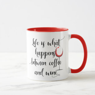 La vida es lo que sucede entre la taza de café y l