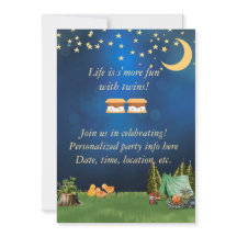 La Vida Es Más Divertida Con Invitación De Gemelos