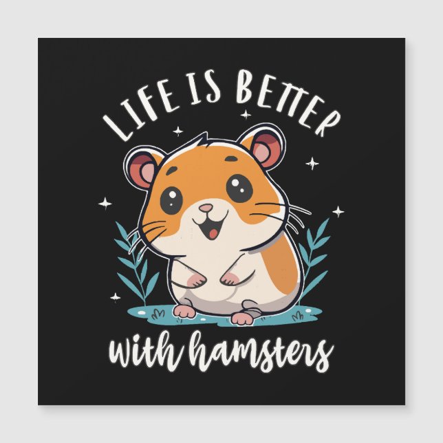 La vida es mejor con hámsters (Anverso)
