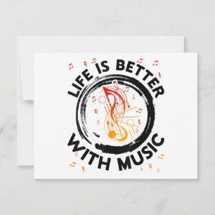 La vida es mejor con notas musicales El músico Mus