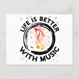 La vida es mejor con notas musicales El músico Mus