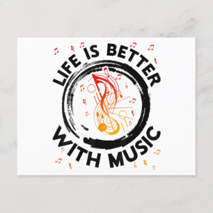 La vida es mejor con notas musicales El músico Mus