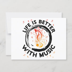 La vida es mejor con notas musicales El músico Mus