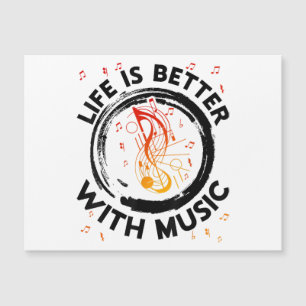 La vida es mejor con notas musicales El músico Mus