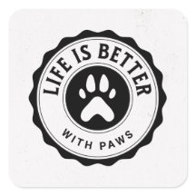 La vida es mejor con pegatinas de patas