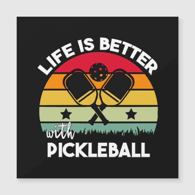 La vida es mejor con Pickleball (Anverso)